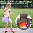 thumbnail image 6 of FJLBDE Case for iPad Pro 10.5 Inch / iPad Air 3rd Generation 2019 with Butterfly Stand, Shockproof Protective Tablet Cover with Pencil Holder Shoulder Strap for Kids Girls, Purple, 6 of 7