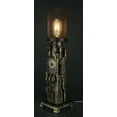 thumbnail image 4 of Veronese Design Steampunk Industrial Piping Tower Beacon Clock Mesh Table Lamp, 4 of 4
