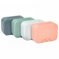 thumbnail image 6 of 4-Pack Soap Holder Travel Cases, Plastic Portable Soap Saver Container Set with Covers for Bathroom Organization, Gym, Hiking, Traveling, Camping (4 Colors, 4.5x1.8x3.3 in), 6 of 11