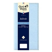 QUOVADIS [Starts in January 2023] Notebook Diary "ITALNOTE" (Weekly Left Slim Size, 8.8 x 17cm) PEFC Certified Ampara Black QUOVADIS qv28401bk