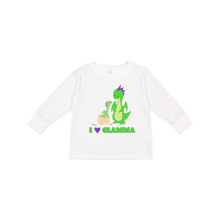 

Inktastic I Love Glamma Gift Toddler Boy or Toddler Girl Long Sleeve T-Shirt