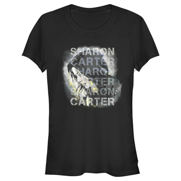 Junior's Marvel The Falcon and the Winter Soldier Sharon Carter Drawing Graphic Tee Black Medium