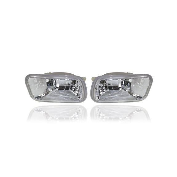Fog Light Assembly - Compatible/Replacement for '09-12 Dodge RAM 1500, 10-18 2500 10-18 3500 - Pair, Left Driver Right Passenger Set - 55372734AB, 55372735AB