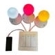 thumbnail image 4 of Tablero sensorial con interruptor de luz, accesorio para tablero de actividades, juguetes educativos de aprendizaje temprano para niños pequeños en Blanco amarillo rosa, 4 of 7