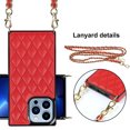 thumbnail image 4 of SaniMore for iPhone 14 Pro Max Magnetic Fragrant Case Support Wireless Charging, Premium PU Leather Cover Built-in Detachable Lanyard 360° All-Inclusive Shockproof Protective Shell, Red, 4 of 8