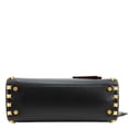 thumbnail image 5 of Pre-Owned Valentino Garavani Rockstud Alcove Small Grainy Calfskin Leather Top Handle Shoulder Bag Black, 5 of 11