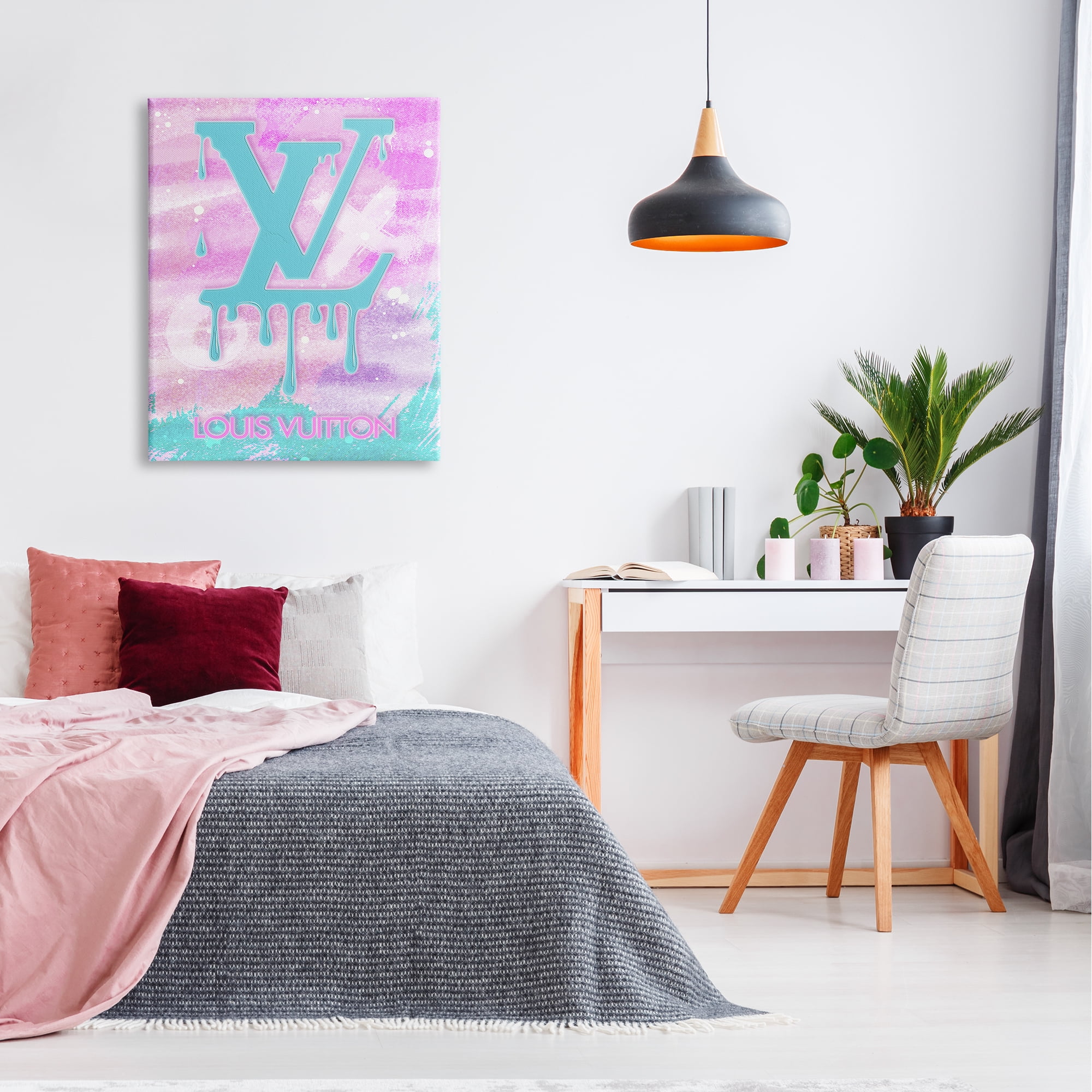 Stupell Industries Fashion Symbol Dripping Typography Painting Gallery Wrapped Canvas Print Wall Art, 30 x 40