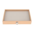 thumbnail image 2 of Pin Display Case Glass Top Badge Storage Display Box for Medal Jewelry Badge Wood color, 2 of 9