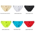 thumbnail image 1 of Ropa interior sin costuras para hombre, ropa interior sexy de seda helada, pantalones transpirables de cintura baja para jóvenes, 1 of 4