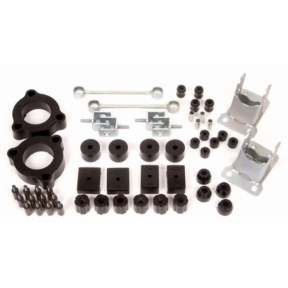 Fits 2017-2019 Jeep Compass Daystar Lift Kit Suspension KJ09172BK 1-1/2 Inch Front Lift; 1-1/2 Inch Rear Lift; Black Components