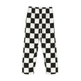 thumbnail image 5 of Fotbe Black and White Checkerboard Men's Pajama Pants,Sleepwear Pants,Pj Bottoms Drawstring And Pockets-X-Large, 5 of 9