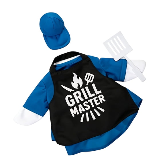 AuroraX 23 inch Porch Goose Outfits 19" Porch Goose Outfits for all The Seasons Fall Summer Holiday BBQ Outdoor Yard Porch Goose Accessories Blue
