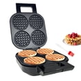 thumbnail image 3 of Aoruru Wafflera belga antiadherente con luz indicadora, 1300 W, 4 rebanadas, 3 of 5