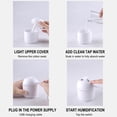 thumbnail image 6 of Cool Mist Humidifiers for Bedroom Quiet Humidifiers for Large Room, USB Aromatherapy Humidifier With Light, Capacity 220ML Quiet Cool Mist Humidifier for Car And Office,Plants, Easy To Clean, 6 of 7