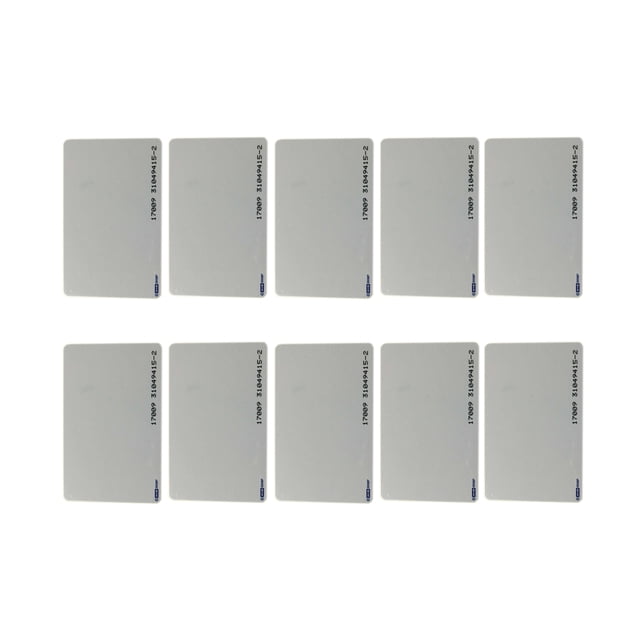 TAPDRA Lot de 10 HID Global 1386 ISOProx II Cards pour Contrôle d'Accès Brillant, Durable, Compatible avec les Lecteurs HID