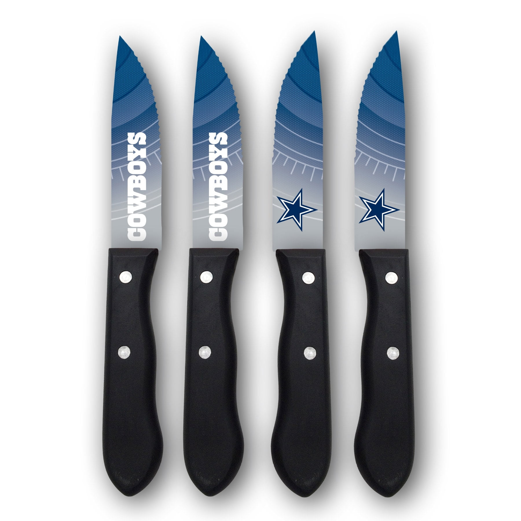 Dallas Cowboys Woodrow 4Piece Stainless Steel Steak Knife Set