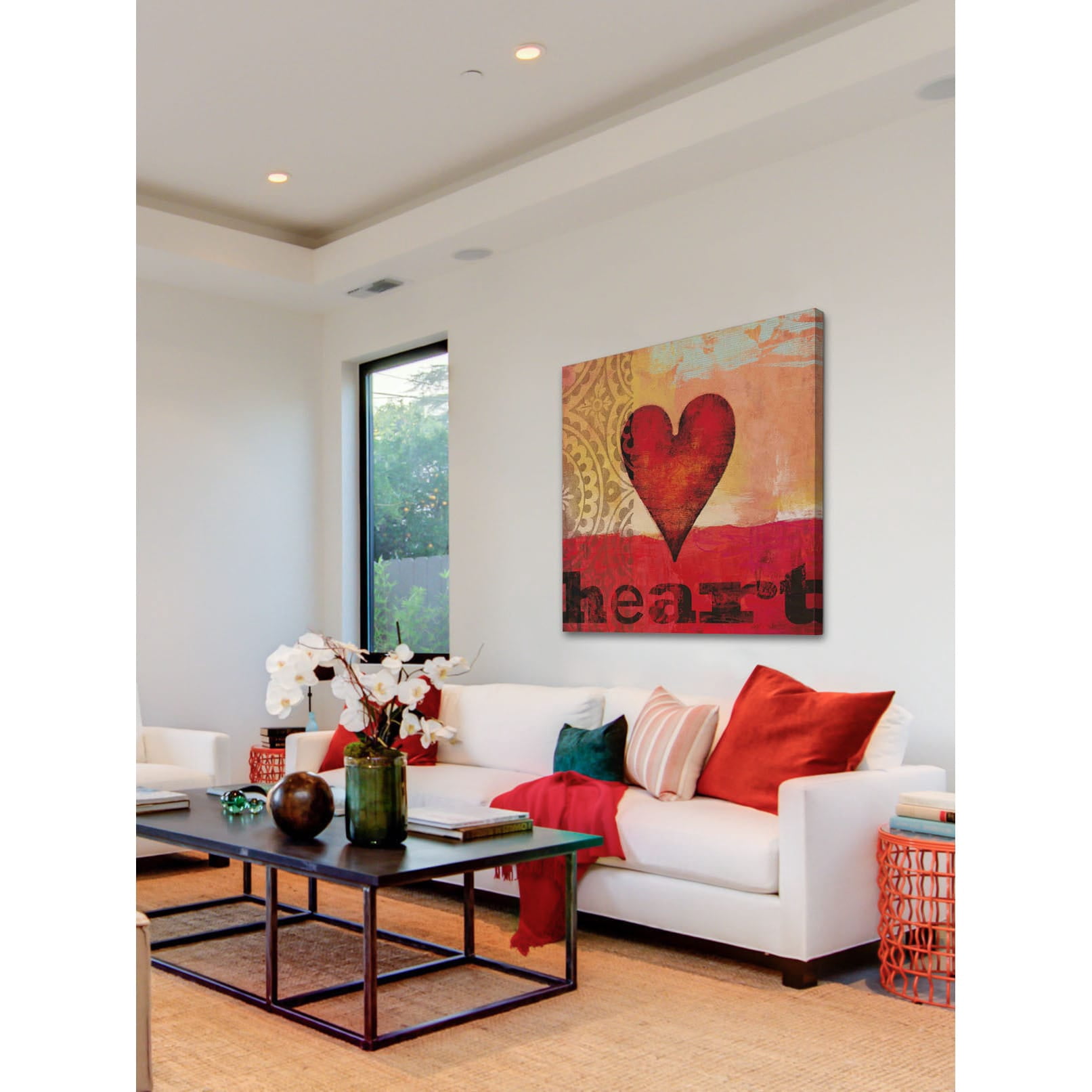 Marmont Hill "Game Play Heart" Painting Print on Canvas