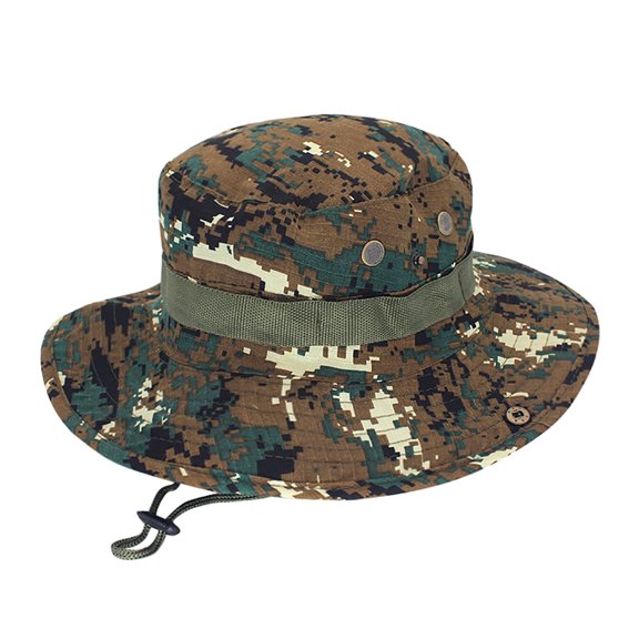 Camouflage Fishing Hat for Women Men Mountaineering Fisherman's Hat Adjustable Cap Camouflage Outdoor Protection Hunting Hat Casual Fishing Hat Sports Hat 1PC