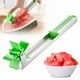 thumbnail image 1 of Cortador de viento de acero inoxidable con cucharas de sandía, cortadores de galletas en forma de melón, perfecto para cocina y fruta JFHHH pequeña, 1 of 3