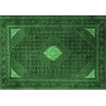 thumbnail image 1 of Ahgly Company Indoor Rectangle Persian Emerald Green Traditional Area Rugs, 4' x 6', 1 of 4