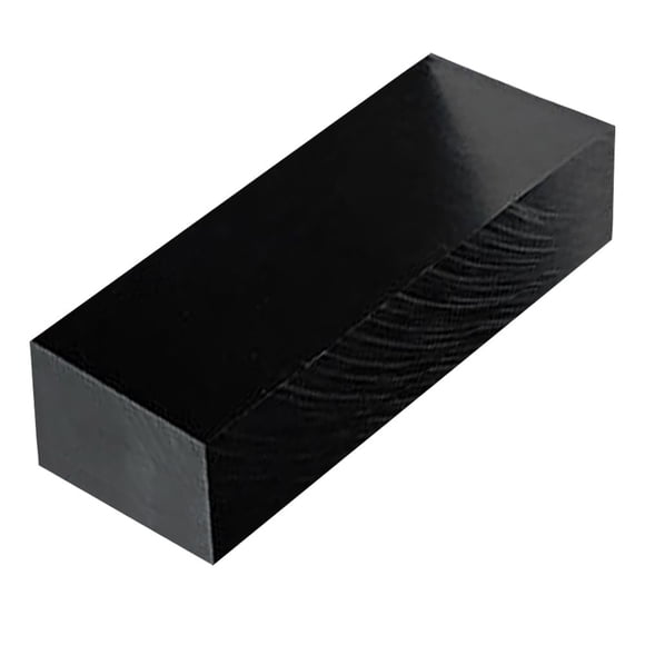 Lámina de plástico HDPE de 2 cm de espesor 10x30 cm negra para mecanizado