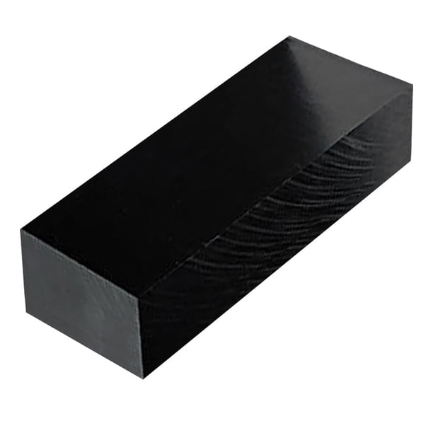 Lámina de plástico HDPE de 2 cm de espesor 10x30 cm negra para mecanizado