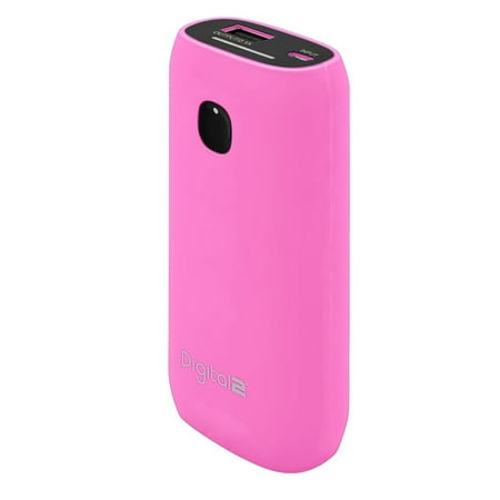 - Digital2 Portable Battery PRO with LED Battery Life Indicator, Pink