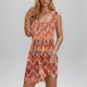 thumbnail image 1 of Camisón de poliéster para mujer, vestido de tirantes con cuello en V y botones para vacaciones de primavera y verano., 1 of 8
