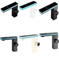thumbnail image 3 of Wosthever Grifo de lavabo con luz ambiental envolvente y pantalla digital inteligente, grifo de lavabo con agua caliente y fría Cocina y Comedor tipo+1 tubería de agua de 60 cm, 3 of 5