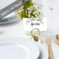 thumbnail image 2 of Koyal Wholesale Botanical Leaves Place Cards for Wedding Party Tables, Seating Name Place Cards for Holders, 60 Pack, 2 of 5