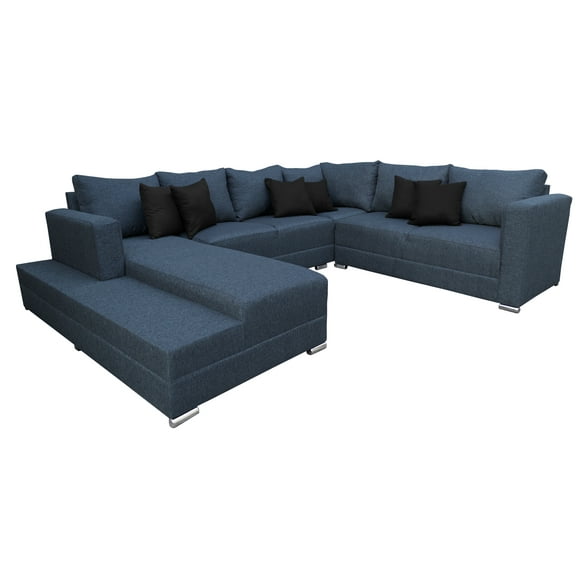 Sala Esquinera en U EL BAZAR STORE Corbel Azul Marino 200x315x255 cm