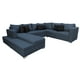 thumbnail image 1 of Sala Esquinera en U EL BAZAR STORE Corbel Azul Marino 200x315x255 cm, 1 of 8