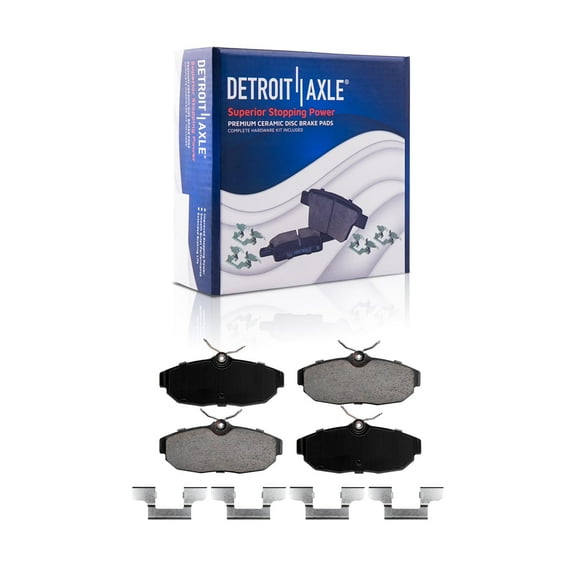 Detroit Axle - Rear Brake Pads for Ford 2005-2011 Mustang, Ceramic Brake Pads 2006 2007 2008 2009 2010 Replacement