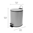 thumbnail image 4 of bote de basura 5l gris mate, 4 of 4