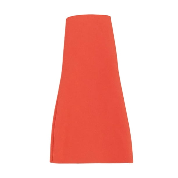 Vestido sin espalda para muñeca femenina a escala 1/6, accesorio de ropa para disfraz de muñeca femenina, falda de cadera Rojo anaranjado