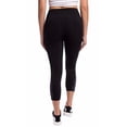 thumbnail image 2 of Kirkland Signature Ladies' Active Crop Tight, Black (Reflective, Small) - NEW, 2 of 3