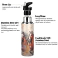 thumbnail image 3 of Horses Painting Sports Water Bottle with Straw Lid Insulated Stainless Steel Leak Proof BPA Free Thermal Mug with Handle for Gym Yoga Cycling Camping, 3 of 8