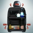 thumbnail image 4 of tredstone Practical Back Organizer Storage Bag with Tablet Holder and Bonus Storage Pocket Black 58x42x22cm 1Set, 4 of 6