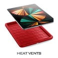 thumbnail image 3 of Poetic TurtleSkin Case for iPad Pro 12.9 5th Gen 2021, Heavy Duty Silicone Case, Kids Friendly, Red, 3 of 5