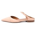 thumbnail image 2 of FSJ Women Comfortable Pointy Close Toe Flat Low heel Sandals Ankle Buckle Strap Slip On Slides Ladies Casual Mules Shoes Size 8 Pink, 2 of 4