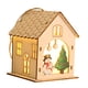 thumbnail image 3 of Muñeco de nieve de casa de Navidad iluminado, adornos de escritorio de casa de madera con luz navideña, de Navidad decorativo para, 3 of 9