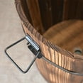 thumbnail image 2 of Retro Planting Flower Barrels Rustic Succulent Wavy Edge Planter Box Wood Barrels Flower Pot Plant Container Box 12*9*10cm, 2 of 7