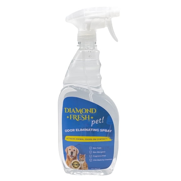Diamond Fresh Pet Odor Eliminating Deodorizing Liquid, Odorless, 23 oz Bottle