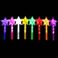 thumbnail image 4 of Light Up Magic Wands Glowing Sticks LED Flashing Stick Set of 10 Colorful Star Fairy Wand Children Birthday Party Supply, 4 of 20
