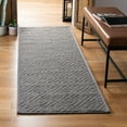 thumbnail image 2 of SAFAVIEH Natural Fiber Cinaed Geometric Sisal Runner Rug, Light Grey/Grey, 2'6" x 8', 2 of 2