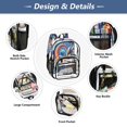 thumbnail image 5 of Ttyddzy Clear Backpack Heavy Duty PVC Transparent Backpack for College Workplace, Snowman, 5 of 8
