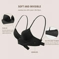 thumbnail image 3 of Vividxx Womens Bras Ladies Low Back Bra Wire U Shaped Backless Bra Convertible Spaghetti Strap Seamless Sleeping Bralette Breathable, 3 of 8