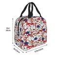 thumbnail image 2 of Yiaed Colorful Mushrooms (2) Print Insulated Lunch Bag Reusable Cute Tote Lunch Box, Leakproof Cooler Lunch Bags for Work Office Travel School Picnic, 2 of 5