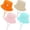 Orange, Camel, Pink, Sky Blue, variant on Cooraby 4 Pack Baby Sun Hat Breathable Smile Bucket Hat Toddler Sun Protective Bucket Hat Adjustable Cap for Baby Girl Boy