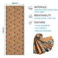 thumbnail image 2 of Orange Skull Pattern Hot Yoga Mat Towel Non Slip for Hot Yoga - Quick-Drying Yoga Mat Cover with 4 Corner Pockets with Travel Bag - Hot Yoga Towel Non Slip 74"x26", 2 of 6